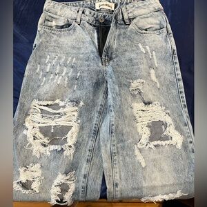 Boutique ripped flare jeans